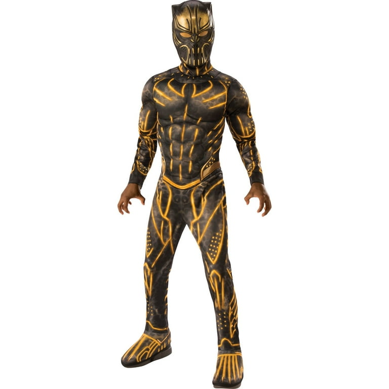 Black Panther Costume Battle Deluxe Boys Wakanda Hero Black Panther Costume Battle Deluxe Boys Wakanda Hero