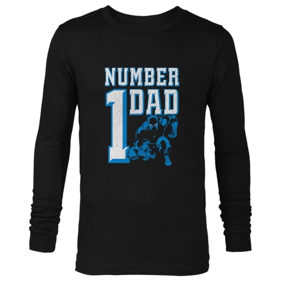 Marvel Black Panther Number 1 Dad Comic Book - Long Sleeve T-Shirt for Men - Customized-Black