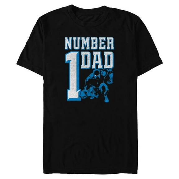 Marvel Black Panther Number 1 Dad Comic Book - Short Sleeve Blended T-Shirt for Adults - Customized-Black