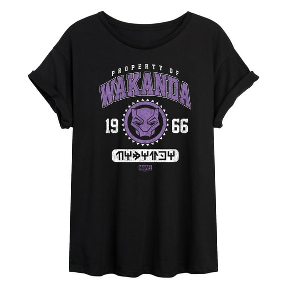 Marvel Black Panther - Property Of Wakanda - Women's Oversized Graphic T-Shirt