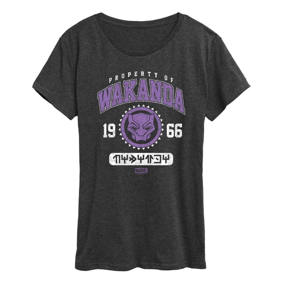 Marvel Black Panther - Property Of Wakanda - Women's Short Sleeve Graphic T-Shirt