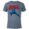 thumbnail image 1 of Marvel Black Panther Retro Comic Book - Short Sleeve Blended T-Shirt for Adults – Customized-Navy Heather, 1 of 5