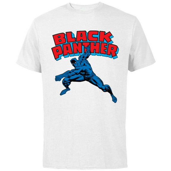 Marvel Black Panther Retro Comic Book - Short Sleeve Cotton T-Shirt for Adults - Customized-White