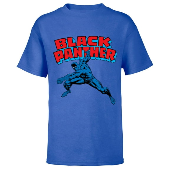 Marvel Black Panther Retro Comic Book - Short Sleeve T-Shirt for Kids – Customized-Royal