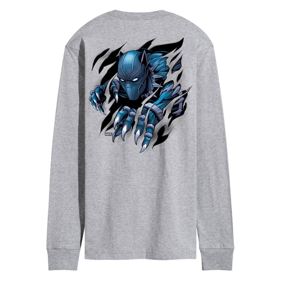 Marvel Black Panther - Rip Through Shirt - Men's Long Sleeve Graphic T-Shirt