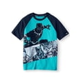 thumbnail image 1 of Marvel Black Panther Short Sleeve Raglan Tee (Little Boys & Big Boys), 1 of 3