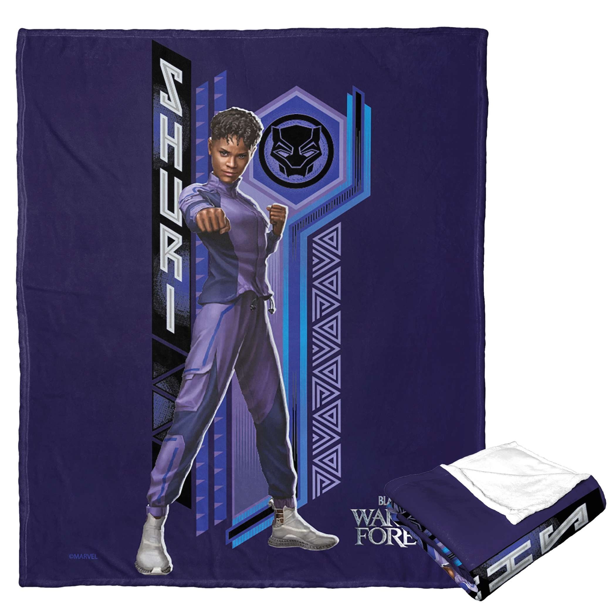 Maglietta Donna Marvel Black Panther – Shuri Jump Night – Cotone Biologico GOTS – Stampata In UE