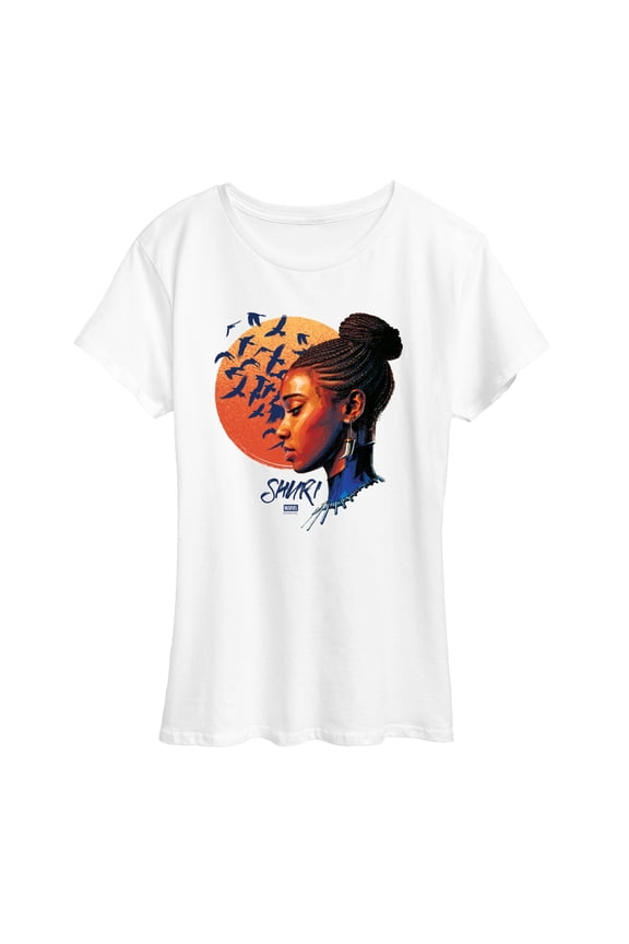 - Black Panther Shuri Portrait - Women's Short Sleeve Graphic T-Shirt