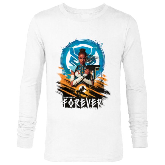 Marvel Black Panther Shuri Wakanda Forever - Long Sleeve T-Shirt for Men - Customized-White