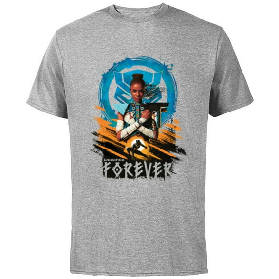 Marvel Black Panther Shuri Wakanda Forever - Short Sleeve Cotton T-Shirt for Adults - Customized-Athletic Heather