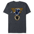 thumbnail image 1 of Marvel Black Panther Shuri with Cape and Spear Comic Art - Short Sleeve Blended T-Shirt for Adults - Customized-Navy Heather, 1 of 5