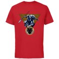 thumbnail image 1 of Marvel Black Panther Shuri with Cape and Spear Comic Art - Short Sleeve Cotton T-Shirt for Adults - Customized-Red, 1 of 5