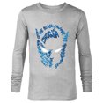 thumbnail image 1 of Marvel Black Panther Silhouette Mask - Long Sleeve T-Shirt for Men - Customized-Athletic Heather, 1 of 5