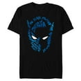 thumbnail image 1 of Marvel Black Panther Silhouette Mask - Short Sleeve Blended T-Shirt for Adults - Customized-Black, 1 of 5