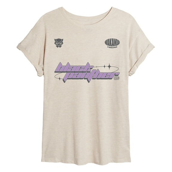 Marvel - Black Panther Sports Jersey - Womens Oversized Graphic T-Shirt