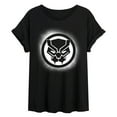 thumbnail image 1 of Marvel - Black Panther Spray Paint Logo - Womens Oversized Graphic T-Shirt, 1 of 4