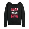 thumbnail image 1 of Marvel - Black Panther Stacked Logo - Women's French Terry Long Sleeve Pullover, 1 of 4