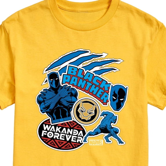 Marvel - Black Panther Sticker - Men's Short Sleeve Graphic T-Shirt