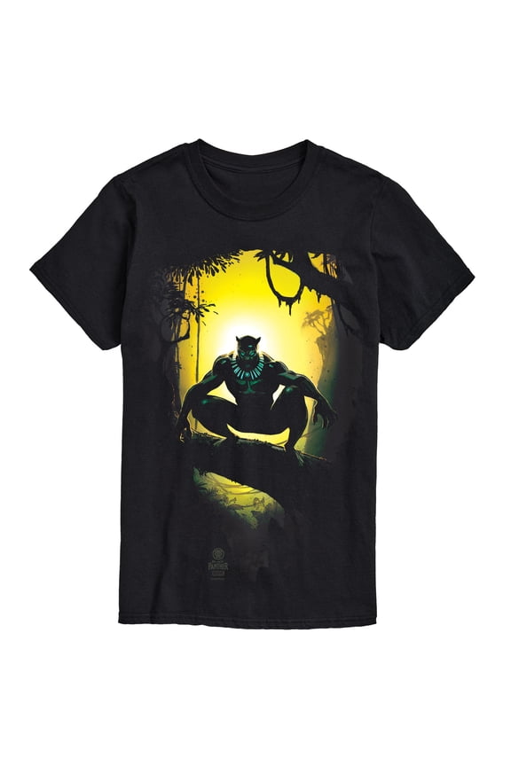 Black Panther - Sun Set Scene - Men's Short Sleeve Graphic T-Shirt