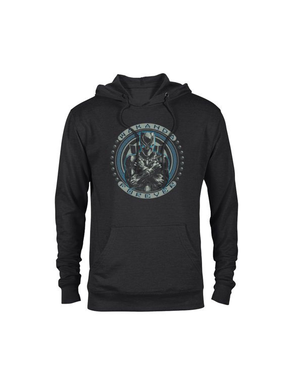 Black Panther T'Challa Wakanda Forever Black - Pullover Hoodie for Adults- Customized-Black