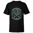 thumbnail image 1 of Marvel Black Panther T'Challa Wakanda Forever Black - Short Sleeve T-Shirt for Kids- Customized-Black, 1 of 5