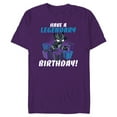 thumbnail image 1 of Marvel Black Panther Toony Have a Legendary Birthday - Short Sleeve Blended T-Shirt for Adults - Customized-Purple, 1 of 5