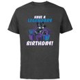 thumbnail image 1 of Marvel Black Panther Toony Have a Legendary Birthday - Short Sleeve Cotton T-Shirt for Adults - Customized-Charcoal, 1 of 5