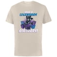 thumbnail image 1 of Marvel Black Panther Toony Have a Legendary Birthday - Short Sleeve Cotton T-Shirt for Adults - Customized-Natural, 1 of 5
