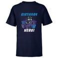 thumbnail image 1 of Marvel Black Panther Toony Party Birthday Hero - Short Sleeve T-Shirt for Kids - Customized-Navy, 1 of 5