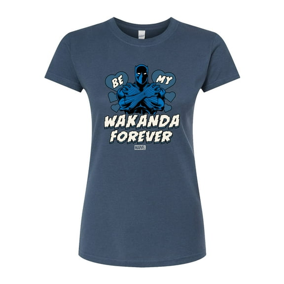 Marvel Black Panther - Valentine Be My Wakanda Forever - Juniors Fitted Graphic T-Shirt