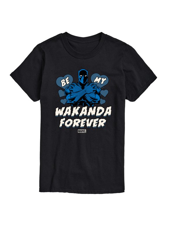 - Valentine Be My Wakanda Forever Men's Short Sleeve Graphic T-Shirt