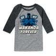 thumbnail image 1 of Marvel Black Panther - Valentine Be My Wakanda Forever - Toddler And Youth Raglan, 1 of 5