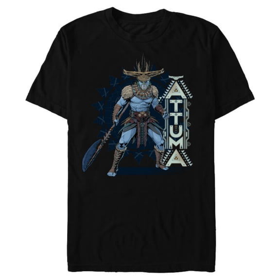 Marvel Black Panther: Wakanda Forever Attuma Atlantis Iconic - Short Sleeve Blended T-Shirt for Adults - Customized-Black