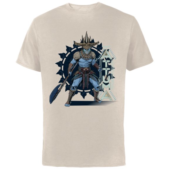 Marvel Black Panther: Wakanda Forever Attuma Atlantis Iconic - Short Sleeve Cotton T-Shirt for Adults - Customized-Natural