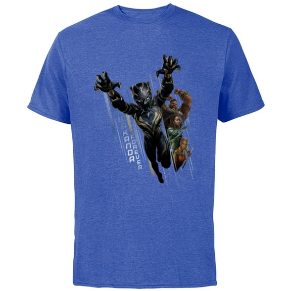Marvel Black Panther: Wakanda Forever Defend the Kingdom - Short Sleeve Cotton T-Shirt for Adults - Customized-Royal Heather