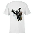 thumbnail image 1 of Marvel Black Panther: Wakanda Forever Defend the Kingdom - Short Sleeve T-Shirt for Kids - Customized-White, 1 of 5