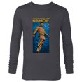 thumbnail image 1 of Marvel Black Panther: Wakanda Forever Enemies Call Me Namor - Long Sleeve T-Shirt for Men - Customized-Charcoal Heather, 1 of 5