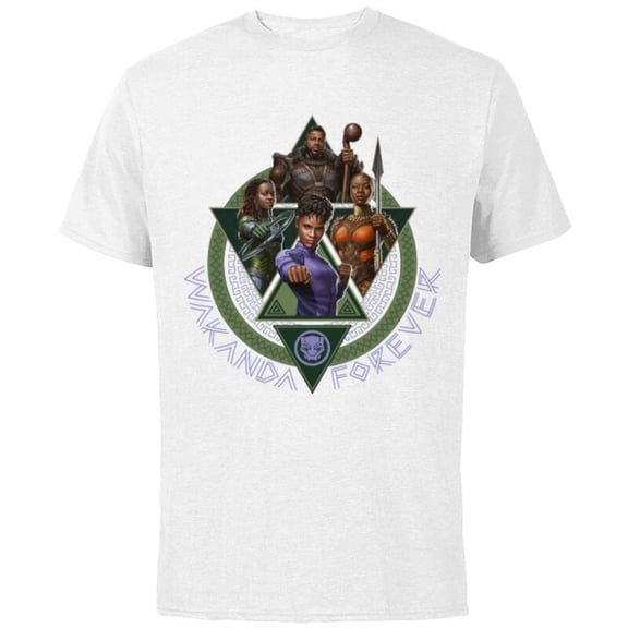Marvel Black Panther: Wakanda Forever Four Heroes of Wakanda - Short Sleeve Cotton T-Shirt for Adults - Customized-White