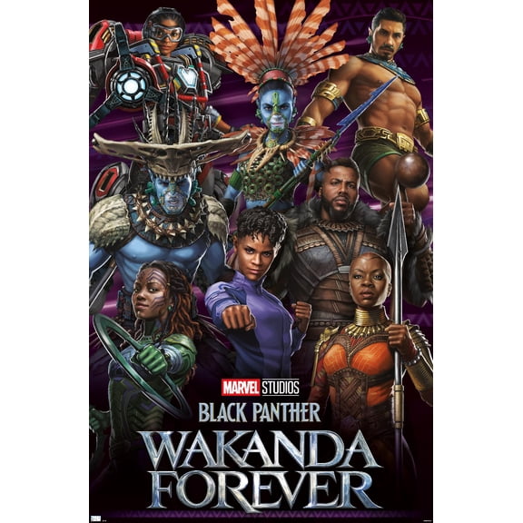 Marvel Black Panther: Wakanda Forever - Group Wall Poster, 22.375" x 34"