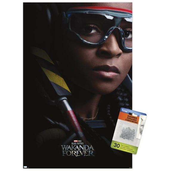 Marvel Black Panther: Wakanda Forever - Ironheart One Sheet Wall Poster with Push Pins, 14.725" x 22.375"