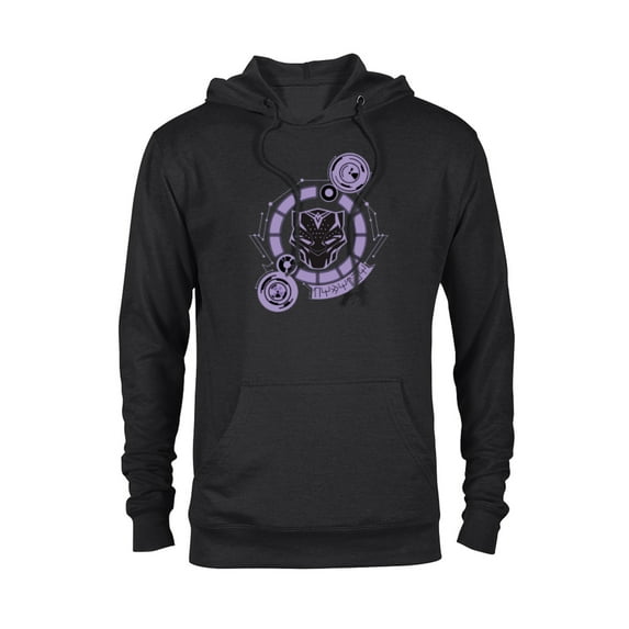 Marvel Black Panther: Wakanda Forever Mask Tech Circle - Pullover Hoodie for Adults - Customized-Black