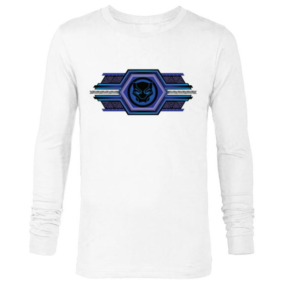 Marvel Black Panther: Wakanda Forever Movie Mask Icon - Long Sleeve T-Shirt for Men - Customized-White