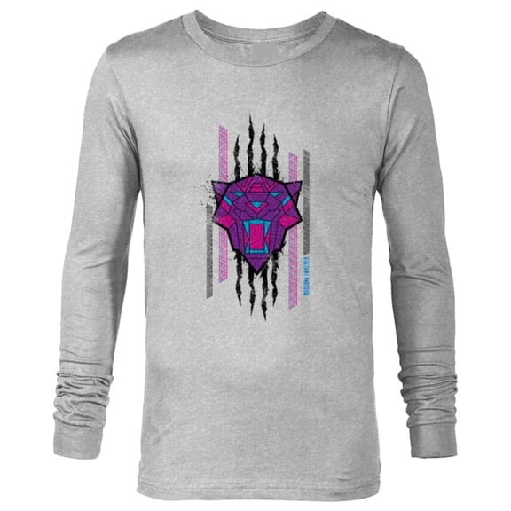 Marvel Black Panther: Wakanda Forever Movie Panther Slash - Long Sleeve T-Shirt for Men - Customized-Athletic Heather
