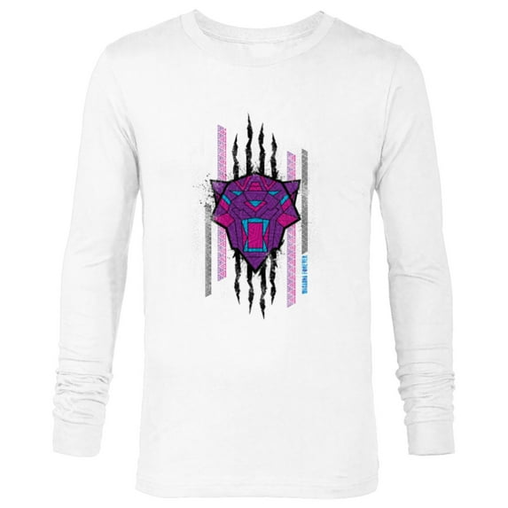 Marvel Black Panther: Wakanda Forever Movie Panther Slash - Long Sleeve T-Shirt for Men - Customized-White