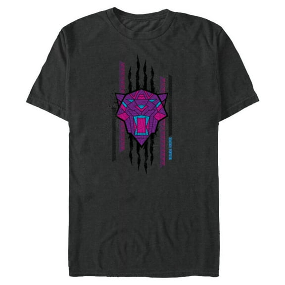 Marvel Black Panther: Wakanda Forever Movie Panther Slash - Short Sleeve Blended T-Shirt for Adults - Customized-Dark Heather