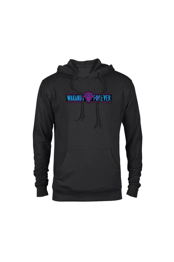 Black Panther: Wakanda Forever Movie Stylized Logo - Pullover Hoodie for Adults - Customized-Black