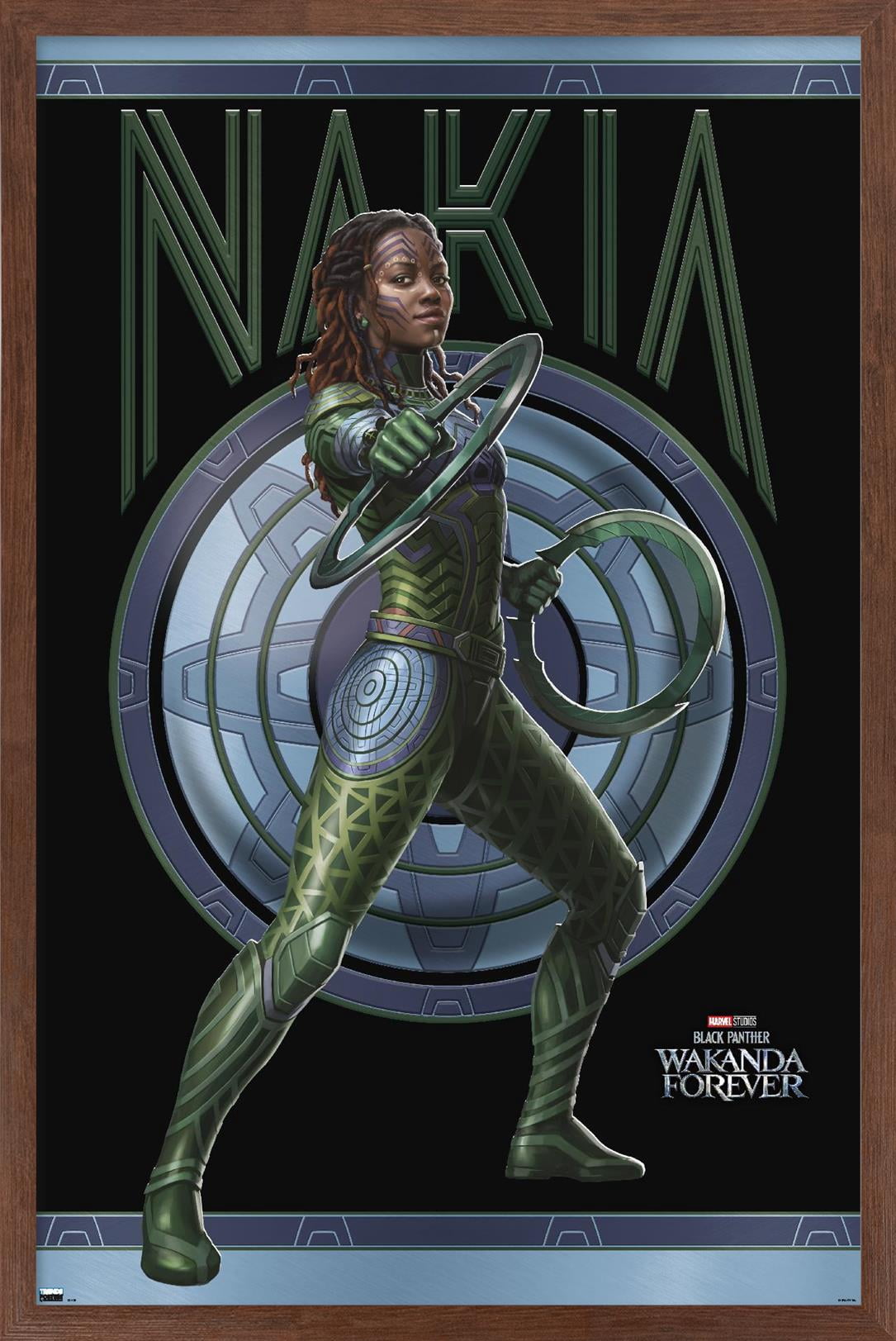Marvel Black Panther: Wakanda Forever - Nakia Wall Poster, 14.725" x 22.375" Framed