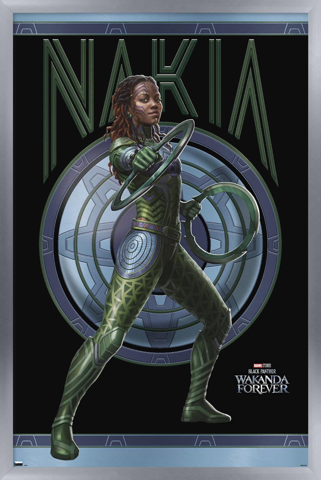 Marvel Black Panther: Wakanda Forever - Nakia Wall Poster, 14.725" x 22.375" Framed