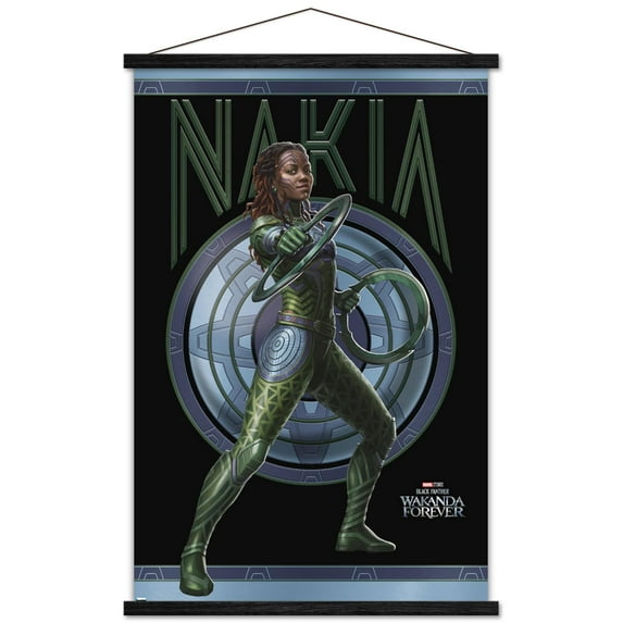 Marvel Black Panther: Wakanda Forever - Nakia Wall Poster with Magnetic Frame, 22.375" x 34"