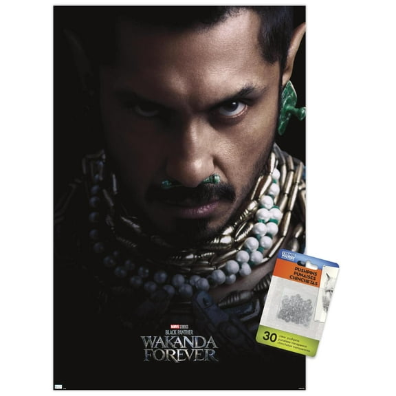 Marvel Black Panther: Wakanda Forever - Namor One Sheet Wall Poster with Push Pins, 14.725" x 22.375"